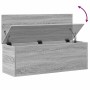 Caja de almacenaje madera ingeniería gris Sonoma 102x35x35 cm en Baúles de almacenamiento | Comprar online en Foro24