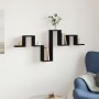 Estantería de pared madera de ingeniería negro 104,5x10x43 cm en Estantes y estanterías | Comprar online en Foro24