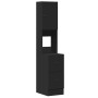 Mueble de cocina madera de ingeniería negro 35x50x180 cm