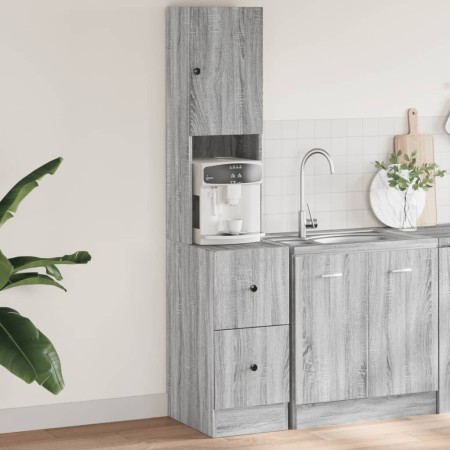 Mueble de cocina madera de ingeniería gris Sonoma 35x50x180 cm en Armarios de cocina | Comprar online en Foro24