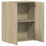 Armario archivador madera ingeniería roble Sonoma 60x32x77,5 cm