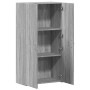 Armario archivador madera ingeniería gris Sonoma 60x32x115 cm