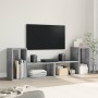Muebles de TV 2 uds madera ingeniería gris hormigón 75x30x50 cm en Muebles TV | Comprar online en Foro24