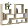 Estantería de pared madera ingeniería roble Sonoma 96x12x64 cm en Estantes y estanterías | Comprar online en Foro24