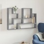 Estantería de pared madera ingeniería gris Sonoma 96x12x64 cm en Estantes y estanterías | Comprar online en Foro24