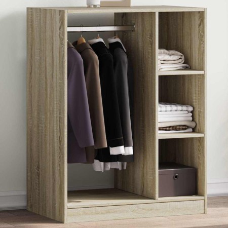 Armario de madera de ingeniería roble Sonoma 77x48x102 cm en Organizadores de vestidores y perchas de barra | Comprar online en 