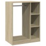 Armario de madera de ingeniería roble Sonoma 77x48x102 cm en Organizadores de vestidores y perchas de barra | Comprar online en 