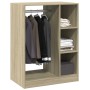 Armario de madera de ingeniería roble Sonoma 77x48x102 cm en Organizadores de vestidores y perchas de barra | Comprar online en 