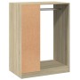 Armario de madera de ingeniería roble Sonoma 77x48x102 cm en Organizadores de vestidores y perchas de barra | Comprar online en 