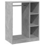 Armario de madera de ingeniería gris hormigón 77x48x102 cm en Organizadores de vestidores y perchas de barra | Comprar online en