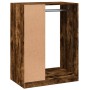 Armario de madera de ingeniería roble ahumado 77x48x102 cm en Organizadores de vestidores y perchas de barra | Comprar online en