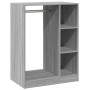 Armario de madera de ingeniería gris Sonoma 77x48x102 cm en Organizadores de vestidores y perchas de barra | Comprar online en F