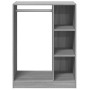 Armario de madera de ingeniería gris Sonoma 77x48x102 cm en Organizadores de vestidores y perchas de barra | Comprar online en F