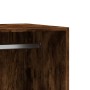 Armario de madera de ingeniería roble ahumado 48x41x102 cm en Organizadores de vestidores y perchas de barra | Comprar online en