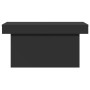 Mesa de centro madera de ingeniería negro 80x55x40 cm