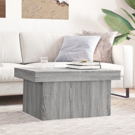Mesa de centro madera de ingeniería gris Sonoma 80x55x40 cm en Mesas de centro | Comprar online en Foro24