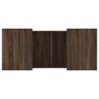 Mesa de centro madera de ingeniería marrón roble 80x55x40 cm