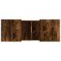 Mesa de centro madera de ingeniería roble ahumado 100x55x40 cm en Mesas de centro | Comprar online en Foro24