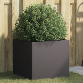 Jardinera acero negro 42x40x39 cm en Maceteros y jardineras | Comprar online en Foro24