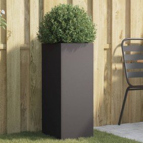 Jardinera acero negro 32x29x75 cm Jardinera acero negro 32x29x75 cm