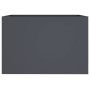 Jardinera acero gris antracita 62x40x39 cm
