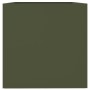 Jardinera acero verde oliva 62x47x46 cm en Maceteros y jardineras | Comprar online en Foro24