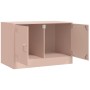 Muebles para TV 2 unidades acero rosa 67x39x44 cm