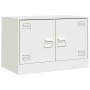 Mueble para TV de acero blanco 67x39x44 cm
