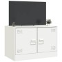 Mueble para TV de acero blanco 67x39x44 cm