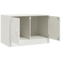 Mueble para TV de acero blanco 67x39x44 cm