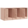 Mueble para TV de acero rosa 99x39x44 cm