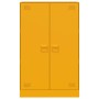 Aparador de acero amarillo mostaza 67x39x107 cm