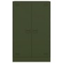 Aparador de acero verde oliva 67x39x107 cm