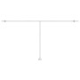 Toldo de pie automático azul y blanco 600x350 cm