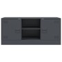 Mueble para TV de acero gris antracita 99x39x44 cm