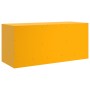 Mueble para TV de acero amarillo mostaza 99x39x44 cm