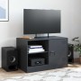 Mueble para TV de acero negro 67x39x44 cm en Muebles TV | Comprar online en Foro24