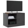 Mueble para TV de acero negro 67x39x44 cm en Muebles TV | Comprar online en Foro24