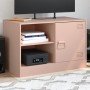 Mueble para TV de acero rosa 67x39x44 cm