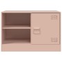 Muebles para TV 2 unidades acero rosa 67x39x44 cm en Muebles TV | Comprar online en Foro24