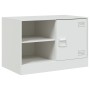 Muebles para TV 2 unidades acero blanco 67x39x44 cm
