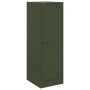 Aparador de acero verde oliva 34,5x39x107 cm