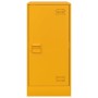 Aparador de acero amarillo mostaza 34,5x39x73 cm