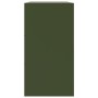 Aparador de acero verde oliva 99x39x73 cm