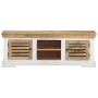 TV-Schrank aus massivem Mangoholz, 110 x 30 x 40 cm von vidaXL, TV-Möbel - Ref: Foro24-337848, Preis: 264,58 €, Rabatt: %