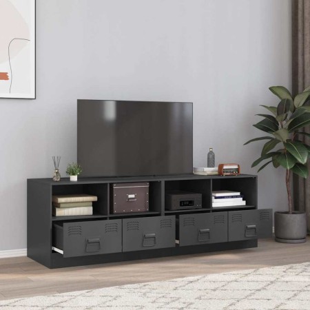 Muebles para TV 2 unidades acero gris antracita 67x39x44 cm en Muebles TV | Comprar online en Foro24