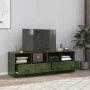 Muebles para TV 2 unidades acero verde oliva 67x39x44 cm en Muebles TV | Comprar online en Foro24
