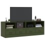 Muebles para TV 2 unidades acero verde oliva 67x39x44 cm en Muebles TV | Comprar online en Foro24