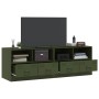 Muebles para TV 2 unidades acero verde oliva 67x39x44 cm en Muebles TV | Comprar online en Foro24