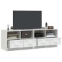 Muebles para TV 2 unidades acero blanco 67x39x44 cm